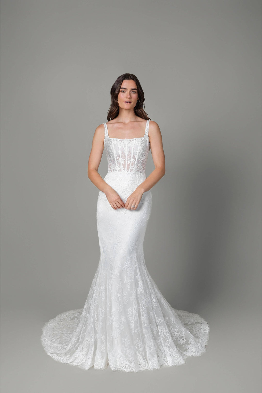 Brudekjole fra Rings Collection – model 55198 – front – One & Only Allerød